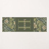  salie bloemschikker William Morris Monogram Yogamat (Voorkant (horizontaal))