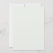 Salie Blush Botanische Bruiloft Kaart (Achterkant)