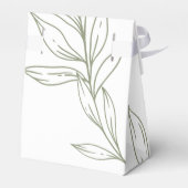 Salie Boho Bloemen Trouwgunst Doos Bedankdoosjes (Achterkant)