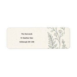 Salie Botanisch Retouradres Label