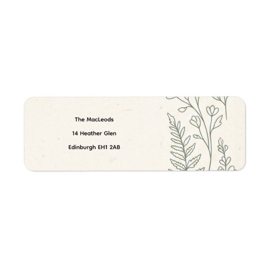 Salie Botanisch Retouradres Label (Voorkant)