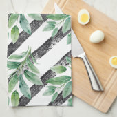 Salie Branch Keuken Handdoek met Gestructureerde S (Quarter Fold)