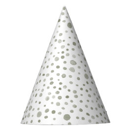 Salie Confetti Aquarel Stippen Feesthoed Feesthoedjes