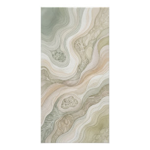 Salie Crème Marmer Flow Muur Kunst Poster