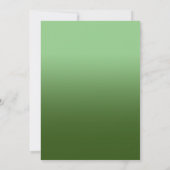 Salie en bosgroene ombre fancy script save the date (Achterkant)