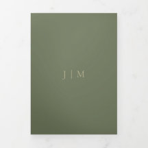 Salie en Goud Formeel minimale Trouwdag