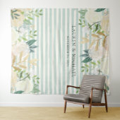 Salie- en ivoor bloemen achtergrond | Fotohokje Wandkleed (In Situ (horizontaal))