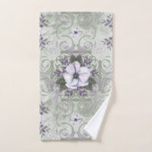 Salie en Lavendel Bloemen Badkamer Handdoek Set (Handdoek)