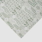 Salie en paardenbloemen groen tissuepapier (Detail)