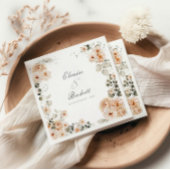  salie en perzik tuin bloemenbruiloft servet