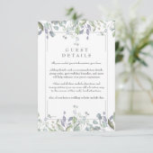 Salie- en Sering Bloemige Gastinformatie Details Informatiekaartje (Staand voorkant)