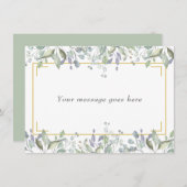 Salie en Sering Weide Uw Berichtkaart Bedankkaart (Voorkant / Achterkant)