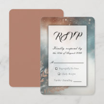 Salie en Terracotta Stardust Skies Bruiloft