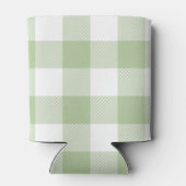 Salie en Witte Buffalo geruite Gingham Blikjeskoeler (Achterkant)
