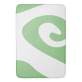 Salie en witte werveling golf badmat (Voorkant Verticaal)