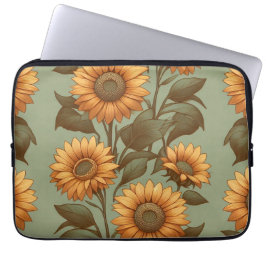 Salie en zonnebloemen II Laptop Sleeve