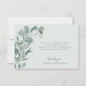 Salie Eucalyptus Bedankkaart (Achterkant)