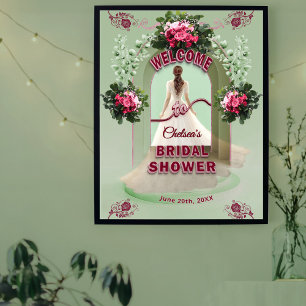 Salie Eucalyptus Bourgondië Bloemrijke Bruids Welk Poster