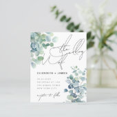 Salie Eucalyptus Minimalistische Lage Kosten Huwel (Staand voorkant)