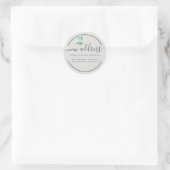 Salie Eucalyptus Nieuw Adres Ronde Label (Tas)