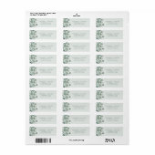 Salie Eucalyptus Retouradreslabel Etiket (Full Sheet)