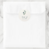 Salie Eucalyptus Trouw Envelope Zegel (Tas)