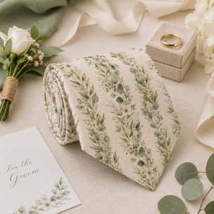 Salie Eucalyptus Tuin Bruiloft Stropdas