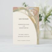 Salie Floral Nouveau Bewaar de Datum Save The Date (Staand voorkant)