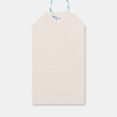 Salie Gingham Konijn Baby Shower Cadeaulabel (Achterkant)