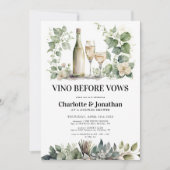 Salie & Goud Elegant Groen Koppels Douche Kaart (Voorkant)