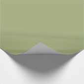 Salie Grass Groen Effen Kleur Cadeaupapier (Hoek)
