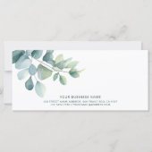 Salie Green Eucalyptus Minimalist Cadeaubon (Voorkant)