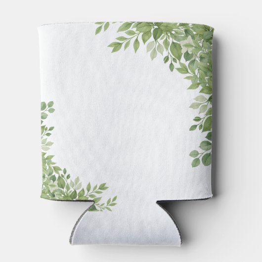 Salie Green Eucalyptus verlaat Greenery Wedding Blikjeskoeler (Achterkant)