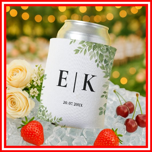 Salie Green Eucalyptus verlaat Greenery Wedding Blikjeskoeler