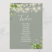 Salie Greenery Floral Zitplan Tafelnummer (Voorkant)