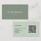 salie grijs visitekaartje (Voorkant / Achterkant)