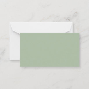 Salie Groen Aangepaste Merknaam Notitiekaartje
