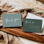 Salie Groen Bedankkaartje Moderne Minimalistische  Bedankkaart