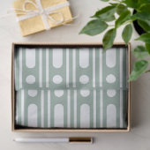 Salie Groen Been Inleg Stippen Rand Decoupage Papi Tissuepapier (Geschenk)