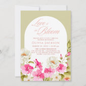 Salie groen bloementuinbloemen Vrijgezellenfeest Kaart (Voorkant)