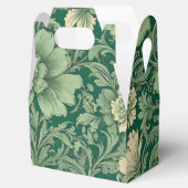 Salie Groen  bloemmotief Bedankdoosjes (Geopend)