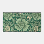 Salie Groen bloemmotief Bureaumat (Voorkant)