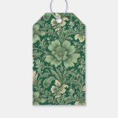 Salie Groen  bloemmotief Cadeaulabel (Voorkant)