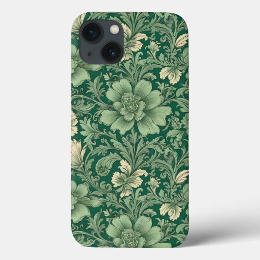 Salie Groen bloemmotief Case-Mate iPhone Case (Achterkant)