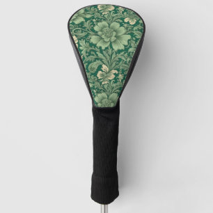 Salie Groen bloemmotief Golfheadcover