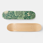 Salie Groen  bloemmotief Persoonlijk Skateboard (Horizontaal)