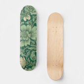 Salie Groen  bloemmotief Persoonlijk Skateboard (Voorkant)