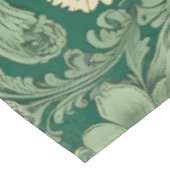 Salie Groen  bloemmotief Tafelkleed (Gekanteld)