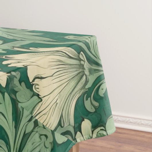 Salie Groen  bloemmotief Tafelkleed (Voorbeeld)