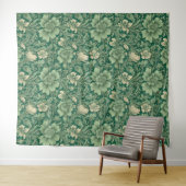 Salie Groen  bloemmotief Wandkleed (In Situ (horizontaal))